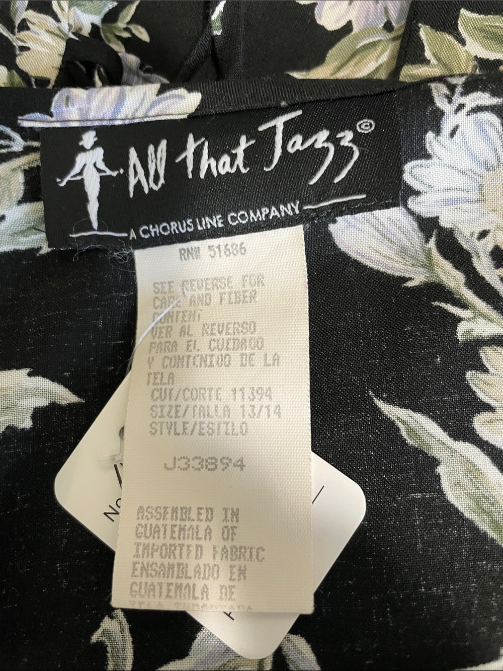 All that Jazz Black Maxi Dress with Yellow & Cream Floral Print - Picture 4 of 4